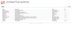 Desktop Screenshot of git.hiegel.fr