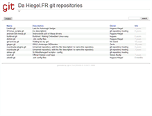 Tablet Screenshot of git.hiegel.fr